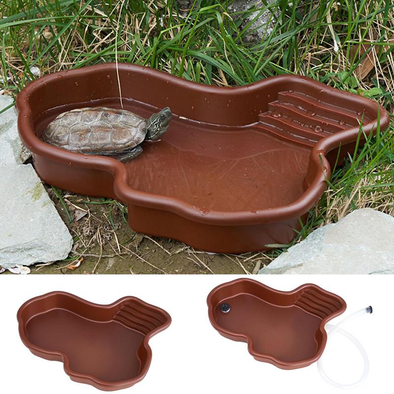 Water Dish Reptile - Schildpad Voerbak Reptiel Badzwembad Met Oprit