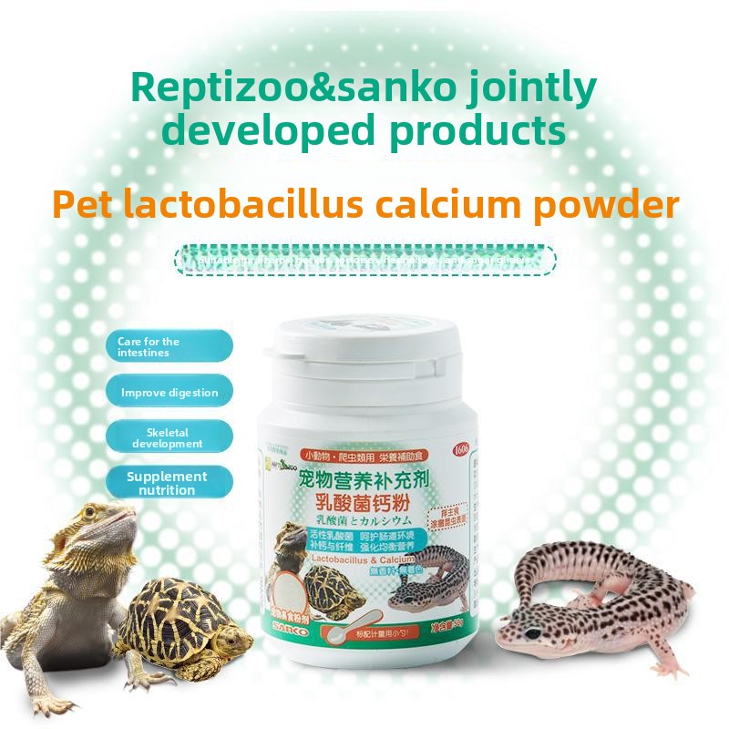 Calcium Powder Reptile - Reptizoo&Sanko BAC Probiotisch en calciumpoeder voor